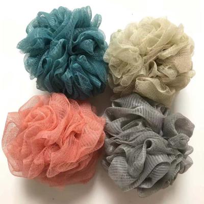 China EXFOLIATING Factory Price 40g 50g 60g/PCS For Body Wash Bathroom Men Women Shower Loofah Balls Bath Sponge for sale