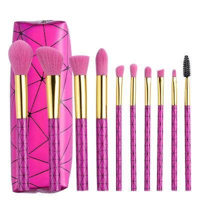 China Custom Vegan 10 Pcs Sample 10pcs Wholesale Private Label Makeup Luxury Hot Selling Personalized Custom Brush Set for sale