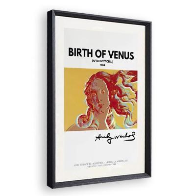 China Contemporary Birth of Venus Famous Painting Decoration Canvas Reproduction Vintage Wall Art Prints Posters Stretched Framed for Living Room for sale