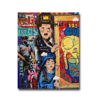 China Art Decor Graffiti Art Matisse Chaplin Canvas Paintings On Wall Art Posters And Prints Balloon Dog Street Art Pictures Home Decor for sale