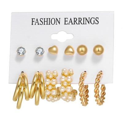 China Hiphop Dozen Cheap Earrings No Allergy Assortment Earring Discount Spell Jewelry Earring Stud for sale