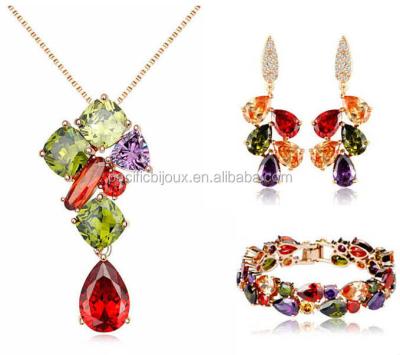 China Hot High Quality Fine Neo-Gothic Jewelry Set Costume Jewelry Set Luxury Jewelry Suite for sale