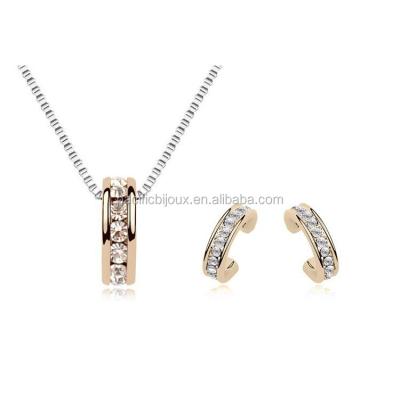 China Cute Alloy Necklace Set Micropave Jewelry Discount Yiwu Jewelry Necklace Set for sale