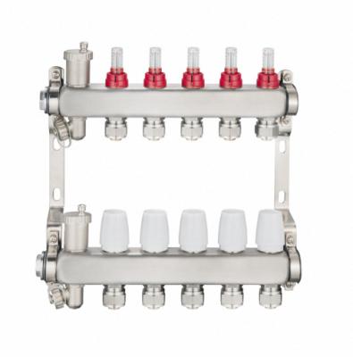 China Modern High Quality Hydraulic Floor Heating System Stainless Steel Manifold for sale