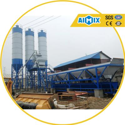 China Building Material Stores Centralized Control HZS75 Wet Concrete Mixing Plant Batching Plant for sale