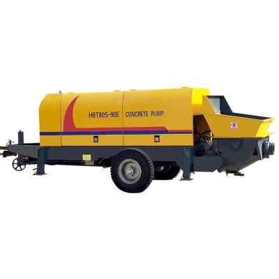 China Building Material Shops 90m3/hr Electric And Diesel Mobile Concrete Pump for sale