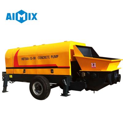 China Aimix ABTD-60 Mini Cement Plant Hydraulic Type Concrete Pump Mortar Conveying Pump For Pouring Use for sale