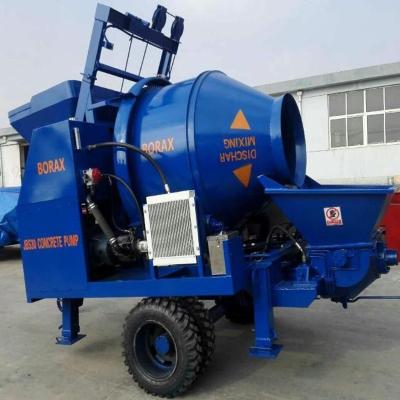 China 30m3/h Concrete Mixer Electric Pump Portable Concrete Mixer With 80mm Pump for sale