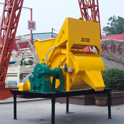 China JDC500 Worksite Concrete Mixers Commercial Concrete Agitator Mixer Cost for sale