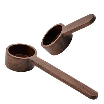 China Sustainable Natural Handmade Wooden Black Walnut Teaspoon Set for sale