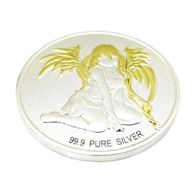 China Europe/America/Australia etc religious metal silver coins. custom metal challenge coin factory made for sale