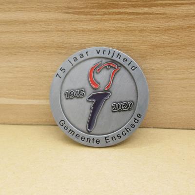 China Europe Coin Collect Silver Plated Hard Soft Enamel 2/3D Metal Challenge Coins Military Custom Souvenir for sale