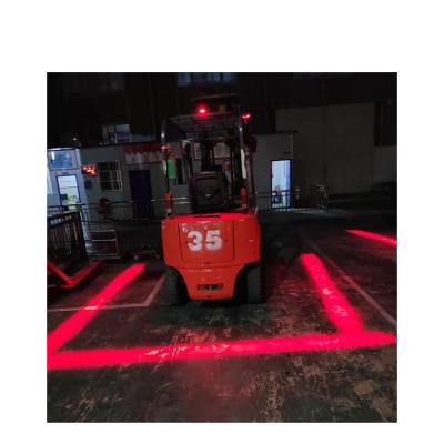 China Aluminum alloy laser zone forklift safety red warning light led strobe light led emergency light for sale