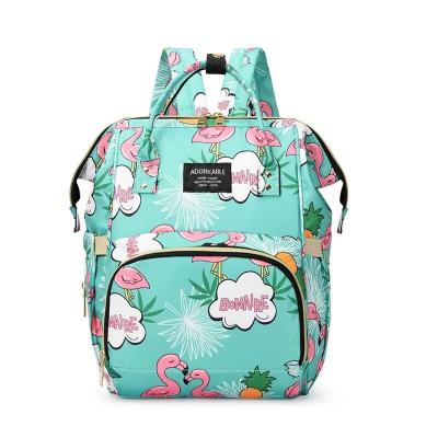 China With USB Customized Maternity Diaper Carrier Baby Diaper Backpack Camouflage Waterproof Wet Mummy Bags Mommy Bags for sale