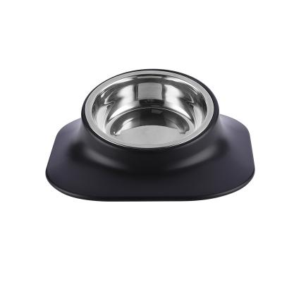 China Sustainable Pet Bowl Stainless Steel Pet Driver Tilt Neck-Guard Dog Bowl for sale