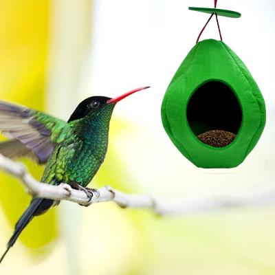 China Durable Outdoor Snoring Pet Bird Feeder Hanging Cloth Cage Stainless Felt Cage Hook Cup Bird Bowl Water Feeding Food for sale