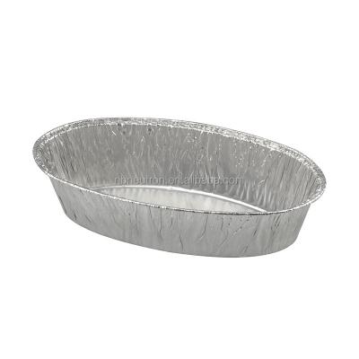 China Wholesale High Quality Food Aluminum Filters Aluminum Foil Container Tray Oval Tray for sale