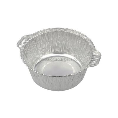 China Wholesale High Quality Food Aluminum Filters Aluminum Foil Container Tray 250 Pot Bowl Pan With Lid for sale