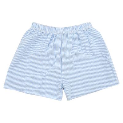 China 2020 Wholesale Girls Shorts Girls Summer Boutique Stripe Cotton Seersucker Cotton Breathable Sassy Shorts for sale