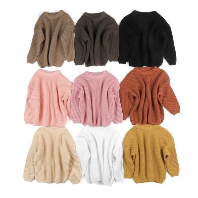 China Viable Solid Knitted Boy Pullover Sweaters Children Sweaters No MOQ Autumn Winter Wholesale Babies for sale