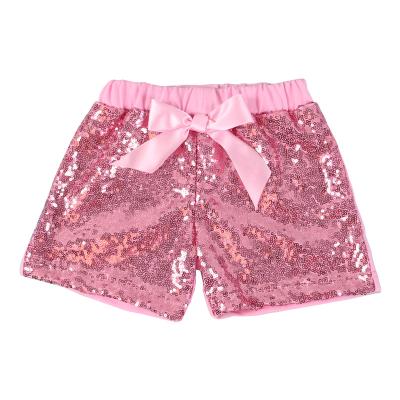 China QUICK DRY Baby Summer Sparkle Kids Shiny Sequin Wear Shorts Bling Bling Boutique Toddler Girls Shorts for sale