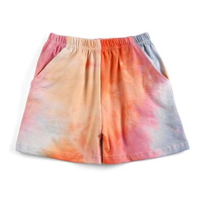 China Summer Cotton Breathable Babies Clothes Tie Dye Breathable Kids Shorts Pants Boys Shorts for sale