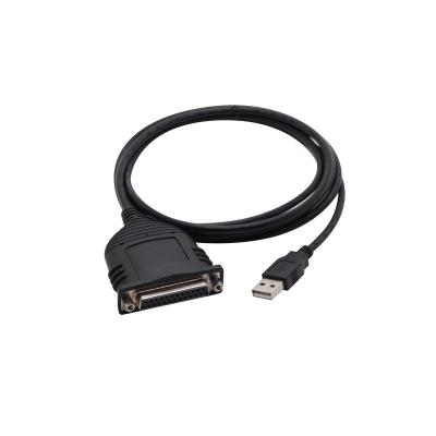 China Data Transfer 6ft USB DB25 to Parallel Printer Adapter Cable Adds a parallel DB25 port to any PC or laptop with a USB port for sale