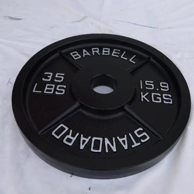 China Universal Cheap Weight Plates Weighs Plate Cast Iron Barbell Plates for sale