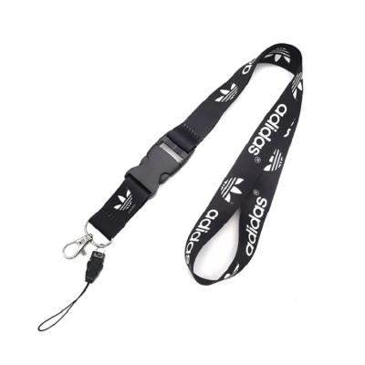 China Portable and Convenient Polyester Factory Price Polyester Woven Lanyards Colorful For Card Sleeve Lanyard for sale