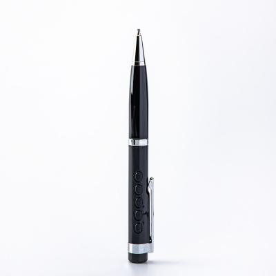 China Voice Activated Digital Voice Recorder Black Metal Pen Shape Design Mini 8GB Voice Recorder for sale