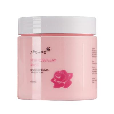 China Whitening Private Label Deep Cleansing Mud Facial Mask Rose Pink Clay Mask for sale