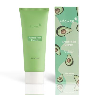 China Private Label Afcare Skin Care Avocado Face Wash DEEP CLEANING Facial Detergent for sale