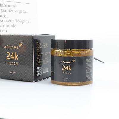 China Private Label 24K Gold Collagen Anti Aging Gel Sleep Serum Hydration Facial Gel for sale