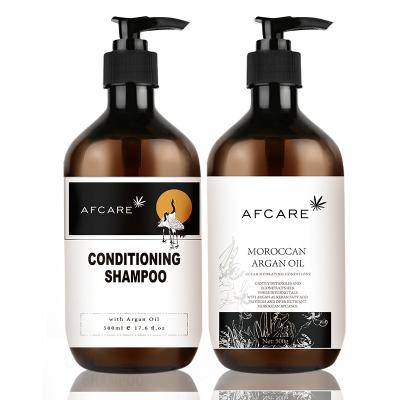 China Vegan Free Argan Oil Natural Organic Sulfate Free Hair Anti-Dandruff OEM Private Label Shampoo and Conditioner for sale