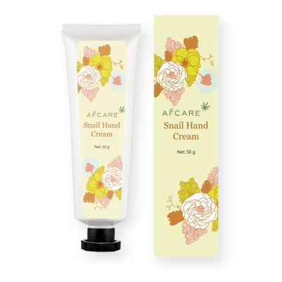 China Private Label Natural Snail Anti Aging Repairing Moisturizing Hand Cream for sale