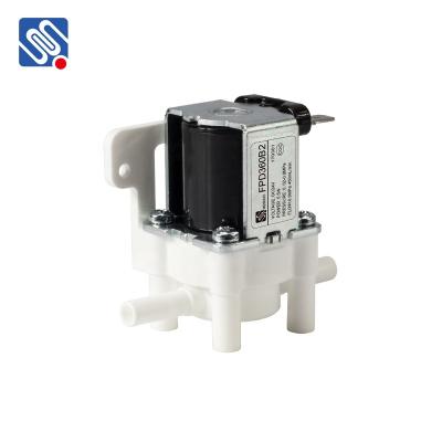 China MEISHUO FPD360B10 24v Kitchen Solenoid Water Inlet Valves 24v Micro Home Plastic Electronic DC 6.35mm For Water Dispenser for sale