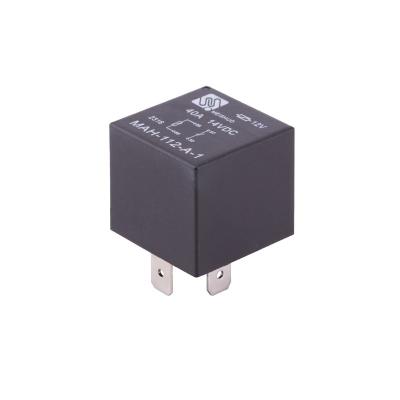 China Car part Meishuo mah - S-112 - mini 12v 30a 4pin 40a 14vdc A-1 jd1912 waterproof auto 12v relay with plastic bracket for sale