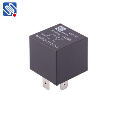 China Meishuo MAH-S-112-C-1 12V 5PIN 40A 60A Car Power Relay Epoxy Cover Without Bracket Silver Alloy Sealed QC Automotive Relay for sale