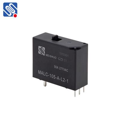 China Meishuo MALC Double Normally Open Coil Sealed Miniature PCB 12v 50 Amp 277VAC Latching Relay Sealed for sale