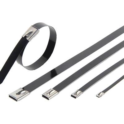 China Meishuo Universal Ball Self-lock Stainless Steel Metal Steel Cable Tie for sale