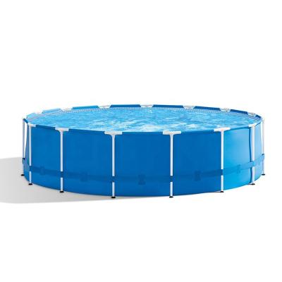 China Easy Install Outdoor Summer Durable 12inch Thickened Steel Metal Round Frame Pool for sale