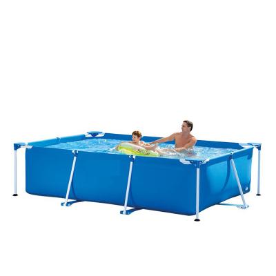 China Easy Install Outdoor Xinzeyuan Above Ground Steel Metal PVC Inflatable Rectangular Swimming Pool Frame Swimming Pool for sale