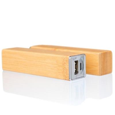 China Eco-friendly Wooden Mobile Charger Power Bank 2200mAh Mobile Charger Eco-friendly for sale