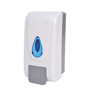 China Modern wall mounted liquid sanitizer white color mannual hand soap dispenser dispenser for bathroom home hotel 800ML 1000ML for sale