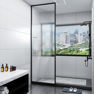 China 10MM Single Tempered Glass Shower Screen Premium Modern Freestanding Stainless Steel Screen for Household Indoor Office for sale