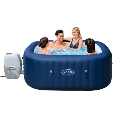 China Contemporary HOT SALE BESTWAY LAY Z SPA AIRJET MASSAGE LED HAWAII HOT TUBE INFLATABLE MODEL 4-6 PERSON for sale