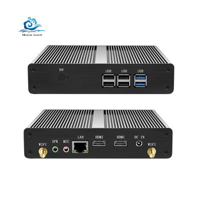 China For Home and Student Fanless 2 Hd Micro Computer Nuc Display Dual In Phone Cele ron N2807 6Usb Lan Ddr 3L Win10 Desktop Mini Pc for sale