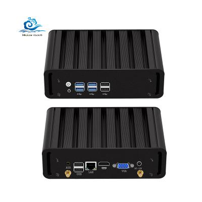 China For Home and Student Fanless Mini PC Ce-leron Core i3 4010U i5 i7 Core i3 4010U i5 i7 Micro Personal Desktop Computer Barebone Computador WIFI VGA 8USB for sale