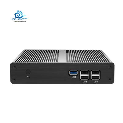 China No Intel Ce-leron J1800 Pentium N3510 Quad Core Hd VGA Home Server Win7 Computadoras Destop Fanless Mini Desktop PC for sale