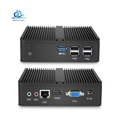 China For Home and Student Fanless System Unit Computer 2021 Quad Core J1800 J1900 N2830 Win 10 5Usb Lan Vga Micro Desktop Mini PC for sale